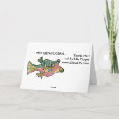 Carte de remerciements de poissons de bande (Dos)