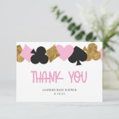 Carte de remerciements de poker (Debout devant)