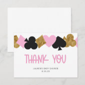 Carte de remerciements de poker (Devant / Derrière)