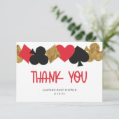 Carte de remerciements de poker (Debout devant)