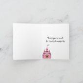 Carte de remerciements de princesse Party (Intérieur)