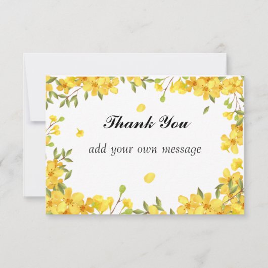 carte de remerciements de printemps (Devant)