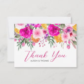 Carte de remerciements de printemps Fleur sauvage  (Devant)