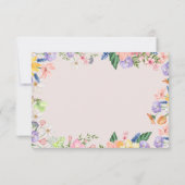 Carte de remerciements de printemps fleur sauvage (Dos)