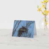 Carte de remerciements de problème double aigle (Fleur jaune)