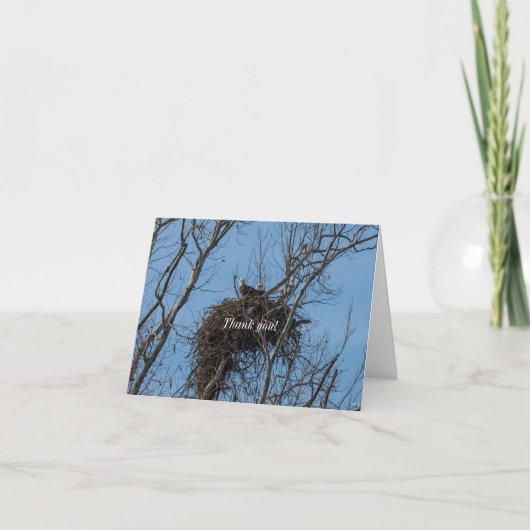 Carte de remerciements de problème double aigle (Devant)