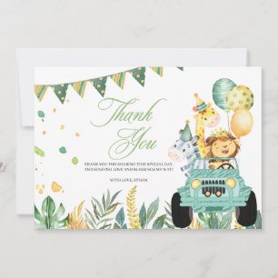 Carte de remerciements De Promenade D'Anniversaire