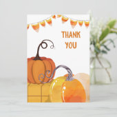 Carte de remerciements de récolte d'anniversaire (Debout devant)