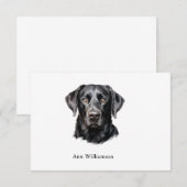 Carte de remerciements de récupération du Labrador (Devant / Derrière)