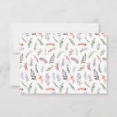 Carte de remerciements de remplissage couleur eau  (Dos)