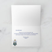 Carte de remerciements de retraite de la police bl (Intérieur)