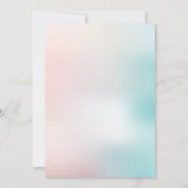 Carte de remerciements de révélation de l'égalité (Dos)