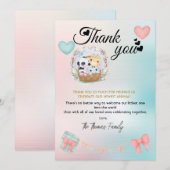 Carte de remerciements de révélation de l'égalité (Devant / Derrière)