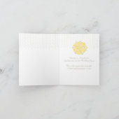 Carte de remerciements de robe de jaune de (Intérieur)