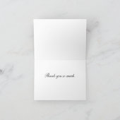 Carte de remerciements de rose blanc (Intérieur)