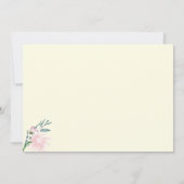 Carte de remerciements de roses blanches délicates (Dos)