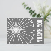 Carte de remerciements de roue de Ferris (Debout devant)