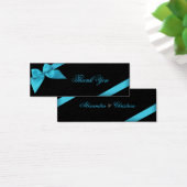Carte de remerciements de ruban Turquoise (Bureau)