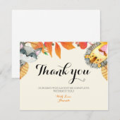 Carte de remerciements de Russe animal (Devant / Derrière)