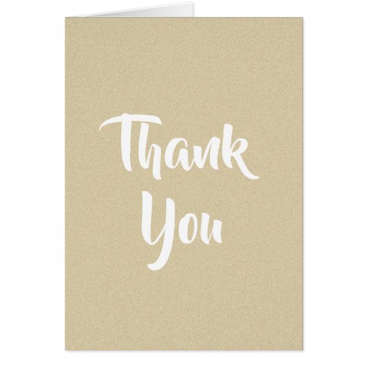 Carte de remerciements de sable doux (Devant)