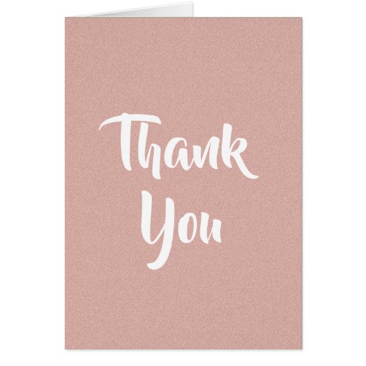 Carte de remerciements de sable rose doux (Devant)