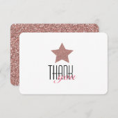 CARTE DE REMERCIEMENTS DE SCINTILLEMENT DE (Devant / Derrière)