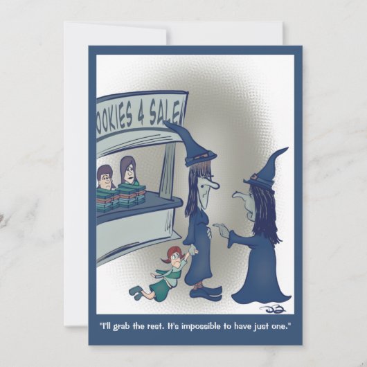 Carte de remerciements de scout fille (Devant)