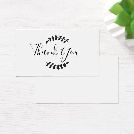 Carte de remerciements de script (Bureau)