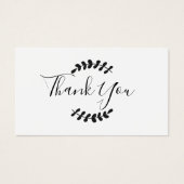 Carte de remerciements de script (Devant)