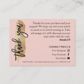 Carte de remerciements de script de Parties scinti (Devant)