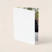 Carte de remerciements de script simple (Devant)