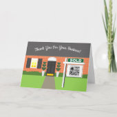 Carte de remerciements de signalisation revendeur  (Devant)