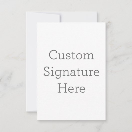 Carte de remerciements simple 8,9 cm x 12,7 cm (Devant)