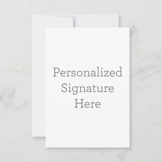 Carte de remerciements simple 8,9 cm x 12,7 cm (Devant)