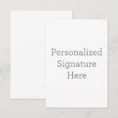 Carte de remerciements simple 8,9 cm x 12,7 cm (Devant / Derrière)