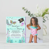 Carte de remerciements de sirène et de pirate (Debout devant)