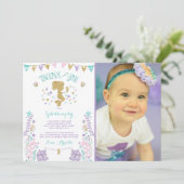 Carte de remerciements De Sirène Sous Le Merci De  (Debout devant)