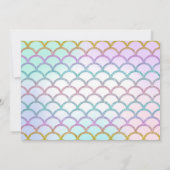 Carte de remerciements de sirène sous le Merci de (Dos)