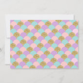 Carte de remerciements de sirène sous le Merci de (Dos)