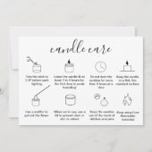 Carte de remerciements de soins aux bougies Ajoute (Devant)