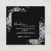 Carte de remerciements de soins aux bougies Ajoute (Dos)