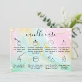 Carte de remerciements de soins aux bougies Ajoute (Debout devant)