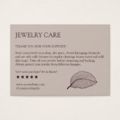 Carte de remerciements de soins de produits Motif  (Devant)