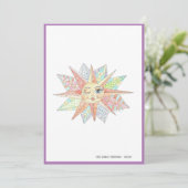 carte de remerciements de soleil géant (Debout devant)