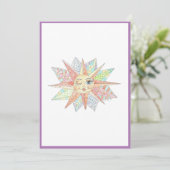 carte de remerciements de soleil géant (Debout devant)