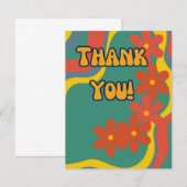 Carte de remerciements de style rétro (Devant / Derrière)