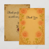 Carte de remerciements de style victorien (Devant / Derrière)