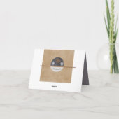 Carte de remerciements de style zen neutre et rela (Dos)