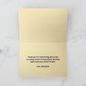 Carte de remerciements de surf de plage Retro (Intérieur)