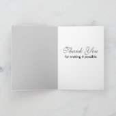 Carte de remerciements de survivant de course (Intérieur)